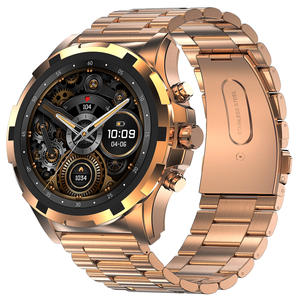 Hk98 điểm ảnh cao đầy đủ màn hình cảm ứng Vòng đồng hồ NFC Hỗ trợ nhắc nhở cử chỉ điều khiển La Bàn Dây đeo kim loại đồng hồ thông minh AMOLED Màn hình - Product Image 1