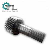 Arbre d'engrenage en acier forgé 20CrMnTi pour l'industrie lourde, fabrication OEM sur mesure en Chine