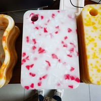 Feuilles de plastique UPE (Polyéthylène à ultra-haute masse molculaire) recyclées, écologiques, résistantes à l'usure, mouchetées/multicolores