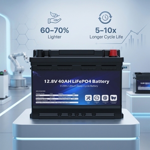 Batterie LiFePO4 12V 100Ah 150Ah 200Ah pour système de stockage d'énergie solaire, batterie au lithium fer phosphate à décharge profonde pour camping et bateau - Product Image 4