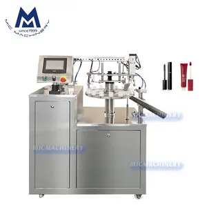 Semi automatic eyelash glue tube filler cosmetic eyeliner lipgloss mascara lip gloss filling machine