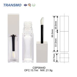 Tube de brillant à lèvres écologique, étiquette privée, vide, transparent, mini tube de brillant à lèvres personnalisé, tube de brillant à lèvres vide en PET - Product Image 2