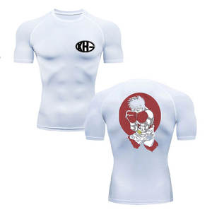 Camisetas de gimnasio de secado rápido de alta calidad para hombres, ropa deportiva de entrenamiento personalizada, camisetas de Fitness atléticas transpirables, tela de punto - Product Image 6