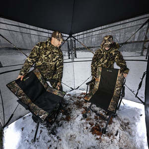 Tente de camouflage pop-up pour 2-3 personnes, grand espace, abri extérieur, imperméable et coupe-vent pour la chasse au cerf, au canard et au dindon - Product Image 4