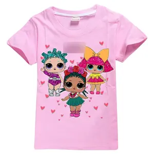 Детская хлопковая футболка, детская летняя футболка с коротким рукавом, одежда для девочек, топы с принтом для девочек