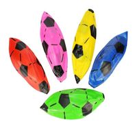 Ballons de football gonflables en PVC plastique de 9 pouces (dégonflés) multicolores, jouet pour enfants pour une utilisation en intérieur/extérieur
