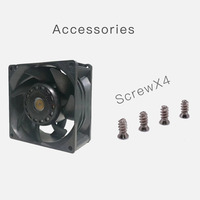 Harga pabrik 12038 bantalan bola Blower industri tekanan statis tinggi untuk mesin Printer 3D kipas pendingin Heatsink plastik