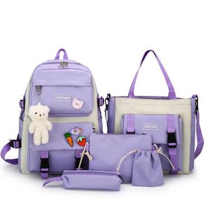 <span class=keywords><strong>Mochila</strong></span> Escolar <span class=keywords><strong>de</strong></span> 5 Piezas, Tendencia <span class=keywords><strong>de</strong></span> Moda 2026, Adecuada para Adolescentes - Product Image 5