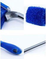 Ensemble de 3 brosses de lavage de voiture Zhenda Premium, brosse de nettoyage des pneus et des jantes de voiture, brosse de nettoyage des roues de voiture avec poignée ergonomique antidérapante