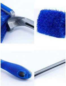 Ensemble de 3 brosses de lavage de voiture Zhenda Premium, <span class=keywords><strong>brosse</strong></span> de nettoyage des pneus et des jantes de voiture, <span class=keywords><strong>brosse</strong></span> de nettoyage des roues de voiture avec poignée ergonomique antidérapante - Product Image 2