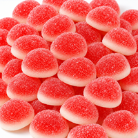 Bonbons gélifiés à la fraise Halal pour enfants, bonbons personnalisés OEM, marque privée, vente en gros, fournisseurs de bonbons en Chine