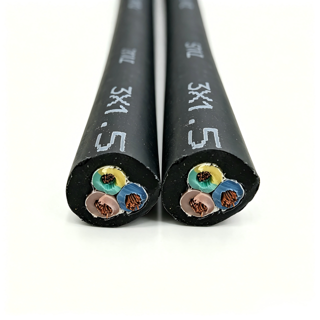 YZ Light Duty EPR Rubber Flexible Cable 450V Pure Copper Strands 2 Core 1.5mm Industrial Household Appliance Power Cord Oil