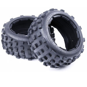 Pneus arrière à crampons <span class=keywords><strong>Baja</strong></span> <span class=keywords><strong>5B</strong></span>, pneus tout-terrain <span class=keywords><strong>Baja</strong></span> pour HPI Rovan KM <span class=keywords><strong>Baja</strong></span> <span class=keywords><strong>5b</strong></span> 95002 à l'échelle 1/5 - Product Image 1