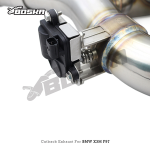 Échappement arrière OEM Valvetronic pour <span class=keywords><strong>BMW</strong></span> X3M X4M F97 F98 S58 3.0T 2019-2023 Z-Pipe SS304 avec télécommande, son sportif agressif - Product Image 6
