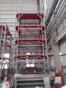 Máquina de película de plástico de una capa, de tres capas ABA, máquina de soplado de película de plástico, maquinaria de extrusión de película soplada para acolchado. - Product Image 5