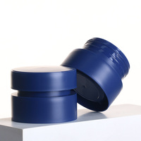 Pot rond de 85g pour crème et gel à ongles, pot bleu, couvercle en plastique givré pour pots, vente en gros