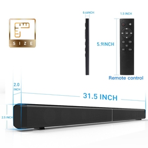 Nouveautés - Barre de son home cinéma sans fil LP-09 (CE0148) avec télécommande (noir) - Puissance de sortie 30-50W - Compatible <span class=keywords><strong>Alexa</strong></span> - Product Image 4