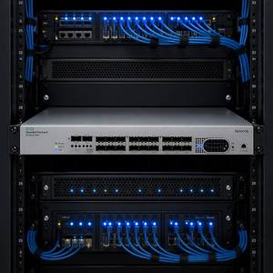 Original SN3600B 32G FC SAN <b>Switch</b> For HPE 24 Ports Active 16G SFP Modules Power Pack Plus 768Gbps Storage <b>Network</b> Unit - Product Image 3