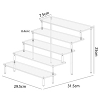 Présentoir acrylique Risers Action Figures Stand Cupcake Dessert Holder