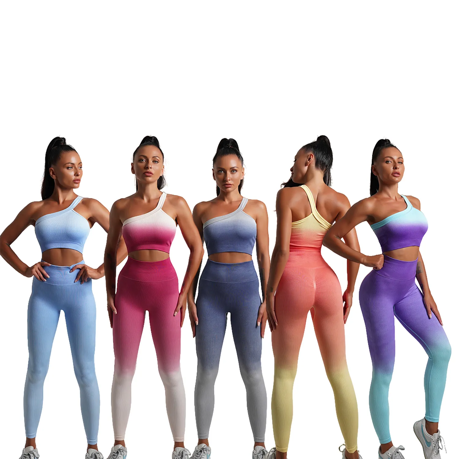 Colorful Fashion Activewear Clothing Sexy Yoga Sport Top Gym Wear Workout Women Yoga gym fitness sets