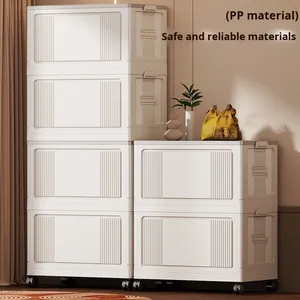 Có thể gập lại hộ gia đình lưu trữ hộp PP nhựa phòng khách Đồ chơi & phòng ngủ quần áo Quilt Organizer miscelleneous lưu trữ tủ - Product Image 1