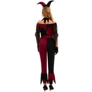 Disfraz de Payaso Diablo Sexy para Mujer, Disfraz de Vampiro para Halloween - Product Image 2