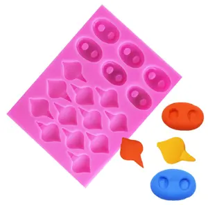 3D Pig Ear And Nose Liquid Silicone Fondant Molds For Cupcake Toppers Chocolate Candy Cake Cookie Baking Decoration