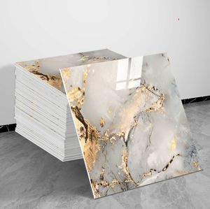 แผ่นผนังพีวีซีลายหินอ่อนสีทอง - เทคโนโลยียูวี แผ่นตกแต่งผนังลายหินอ่อน ขนาดและสีที่ปรับได้ สำหรับงานศิลปะ สำนักงาน และงาน DIY - Product Image 3