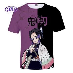 Unisex stampa digitale di abbigliamento produttori custom 3d t-<span class=keywords><strong>shirt</strong></span> in misto cotone poliestere anime shayer Demoned <span class=keywords><strong>Slayer</strong></span> - Product Image 4