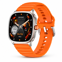 Montre connectée AMOLED 1,73 pouces, appels 5.3, étanche IP68, batterie 300 mAh, couronne rotative, modes multisports