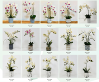 Tanaman Plastik Green Planet Buatan Khusus untuk Dalam/Luar Ruangan, Bunga Tiruan Warna Cerah Tahan Lama untuk Tanaman Artifisial