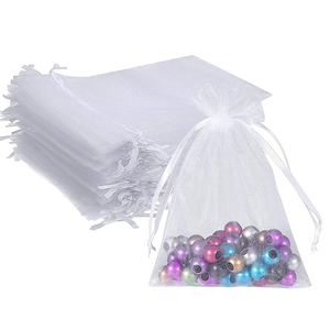 <span class=keywords><strong>Bolsas</strong></span> de Regalo Personalizadas en Stock, Promocionales, Pequeñas, de 10x15 20x30, Blancas, de <span class=keywords><strong>Organza</strong></span> con Cordón, para Cosméticos, Dulces, Joyería, Navidad - Product Image 5