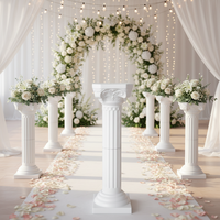 Colonnes et piliers de clôture de jardin de style romain grec moderne pour décorations extérieures, mariages, fêtes, toiles de fond photo et centres de table