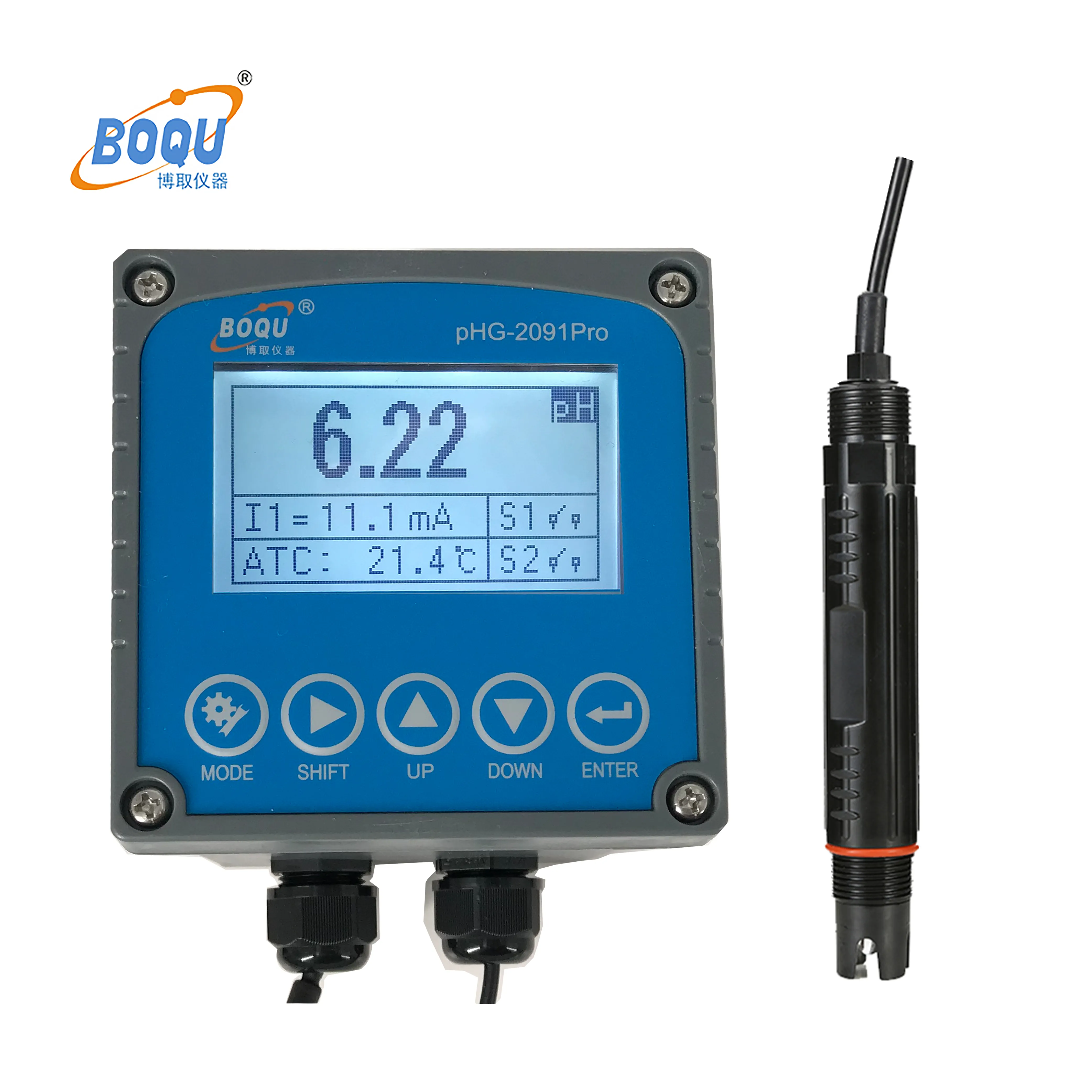 Medidor de pH online pH e temperatura para controlar o analisador de qualidade