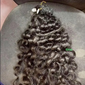 Extensions de cheveux humains bruts bouclés indiens, livraison depuis les États-Unis, cuticules alignées, 100 % cheveux vietnamiens birmans, bouclés <span class=keywords><strong>Fumi</strong></span>, bouclés rebondissants - Product Image 1