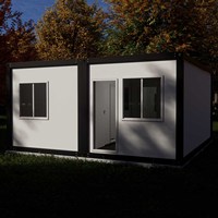 Maison conteneur de style artisanal à construction rapide pour bureau de chantier et logement des travailleurs avec espace combiné