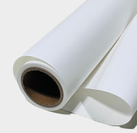 Papier peint non tissé imprimable activable à l'eau pré-collé, papier peint latex UV éco-solvant blanc vierge, rouleaux lisses