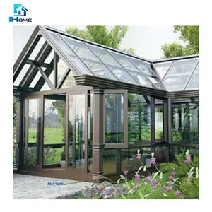 Outdoor 4 Season Winter Gardens Aluminium Sun House Glass Conservatory Sunroom