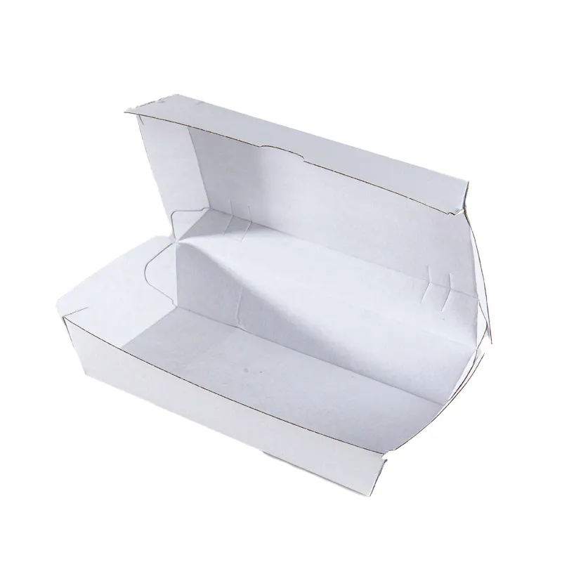 Großhandel benutzer definierte Einweg Fast-Food-Restaurant Schaum behälter Mittagessen weiße Papier box mit Deckel