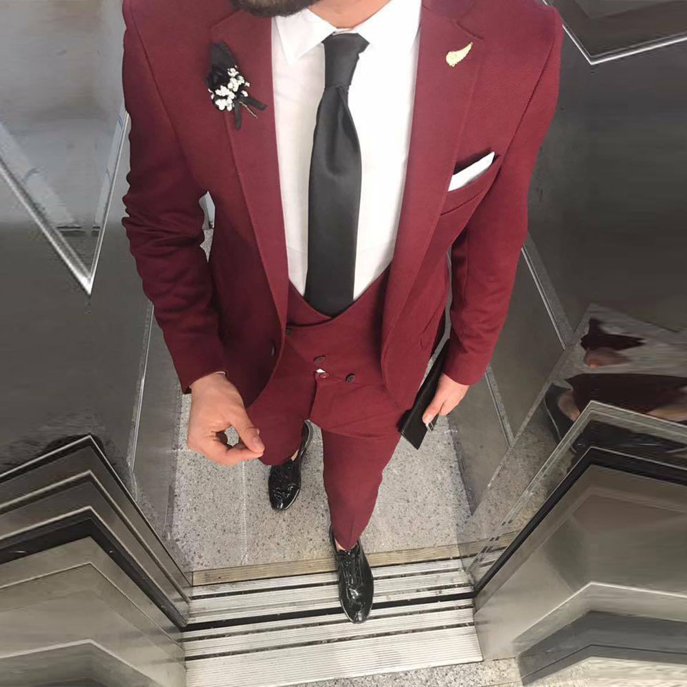 Wedding Cream Suit with Maroon Shirt - Burgundy Suit Combinations Wedding Cream Suit with Maroon Shirt - Burgundy Suit Combinations