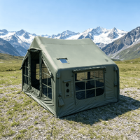 9 ㎡   Tente de camping gonflable en tissu Oxford 600D, 9 m², tente de camping portable de luxe, adaptée aux aventures en plein air