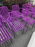 Chaise de jardin moderne en acier - Imperméable et durable, couleur personnalisable