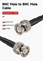 Cable Coaxial BNC Macho a BNC Macho LMR195 RG58 RG174, Cable de Conexión RF Profesional para Transmisor de Radiodifusión, Matriz AV, Router de Video SDI