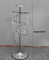 Lustre élégant en métal doré en forme de méduse, lampes suspendues en spirale de 1,8 m de haut pour allée de mariage, décoration LED sur pied