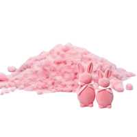 Fibre de flocage électrostatique Nylon 6 écologique à lustre mat 25D x 3mm, teinte à dispersion uniforme, anti-agglomération, pour figurine de lapin de Pâques