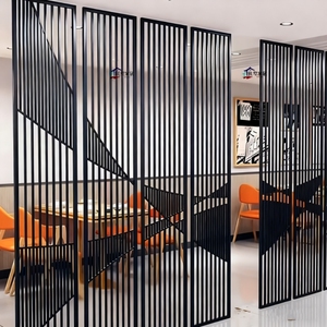 Écran de séparation de pièce antique de style moderne cloison en aluminium magnifiquement conçue pour les murs rideaux en métal du salon - Product Image 1