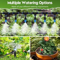 F162 Kit d'irrigation goutte à goutte Matériau PE de 30 mètres pour plantes en pot Utilisation en extérieur; Système d'arrosage