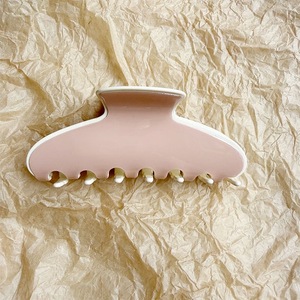 YHJ Promotion Pince à Cheveux Géométrique Demi-Lune en Acétate Couleurs Unies Grande Taille 10,5 CM Accessoire de Coiffure Vente en Gros Pinces à Cheveux - Product Image 4