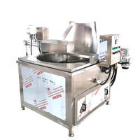 Équipement de friteuse automatique à beignets et snacks Machine à frire Chauffage au gaz Machine à frire industrielle pour frites de pommes de terre