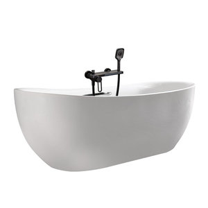 Bathroom Bathtub Hot Bathtub Hottub Free Standing Bathroom Solid Surface Household Hotel Bathtub for Adult - Product Image 6